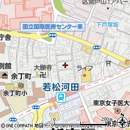 東京都新宿区若松町27周辺の地図