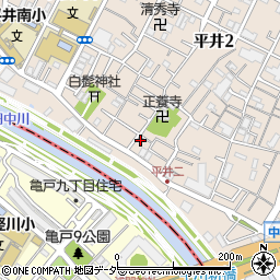 東京都江戸川区平井2丁目5-7周辺の地図