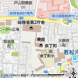 総務省四号庁舎周辺の地図