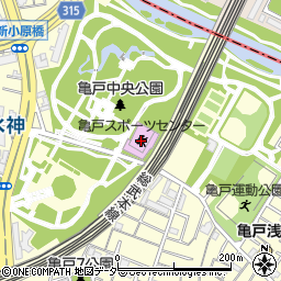 江東区亀戸スポーツセンター周辺の地図