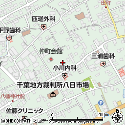 千葉県匝瑳市八日市場イ2601-1周辺の地図