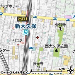 東京都新宿区百人町1丁目6-7周辺の地図