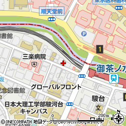 神田駿河台郵便局周辺の地図
