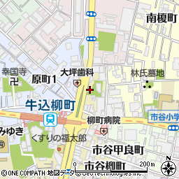 東京都新宿区市谷柳町45周辺の地図