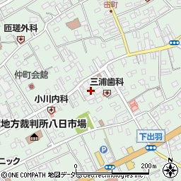 千葉県匝瑳市八日市場イ2802周辺の地図