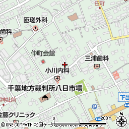 千葉県匝瑳市八日市場イ2598周辺の地図