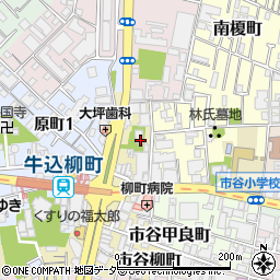 東京都新宿区市谷柳町50周辺の地図