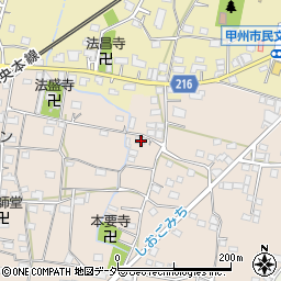 山梨県甲州市塩山下塩後683周辺の地図