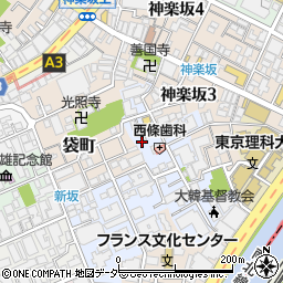東京都新宿区若宮町12周辺の地図