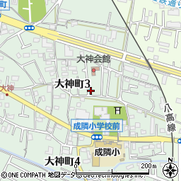 東京都昭島市大神町3丁目周辺の地図