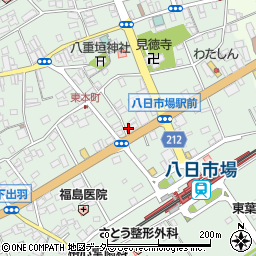 千葉県匝瑳市八日市場イ114周辺の地図