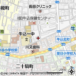 東京都新宿区矢来町5周辺の地図