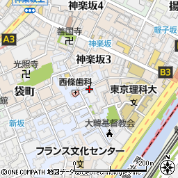東京都新宿区若宮町16周辺の地図
