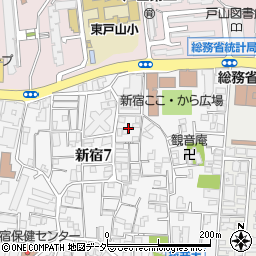 東京都新宿区新宿7丁目5周辺の地図