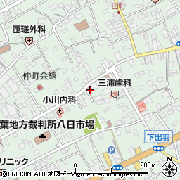 千葉県匝瑳市八日市場イ2800周辺の地図