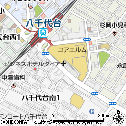 松屋八千代台東口店周辺の地図