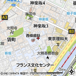 トキオカ 神楽坂周辺の地図