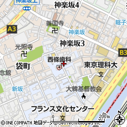 東京都新宿区若宮町6周辺の地図