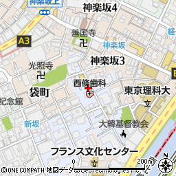 東京都新宿区若宮町13周辺の地図