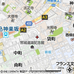東京都新宿区北町2周辺の地図