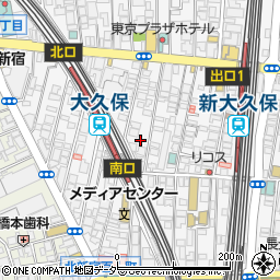 東京都新宿区百人町1丁目16-25周辺の地図