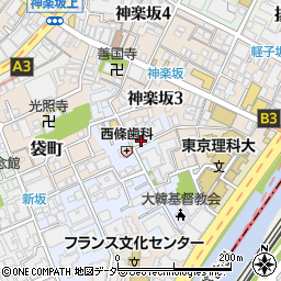 東京都新宿区若宮町5周辺の地図