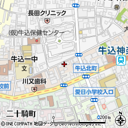 東京都新宿区横寺町62周辺の地図