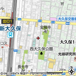 東京都新宿区百人町1丁目3-24周辺の地図