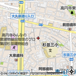 グレイスハイム東高円寺周辺の地図