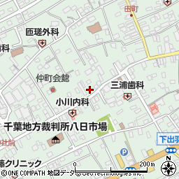 千葉県匝瑳市八日市場イ2592周辺の地図