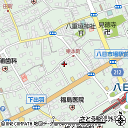 千葉県匝瑳市八日市場イ2893周辺の地図