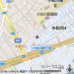 小松川園芸店周辺の地図