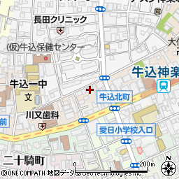 東京都新宿区横寺町61周辺の地図