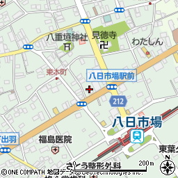 千葉県匝瑳市八日市場イ115周辺の地図