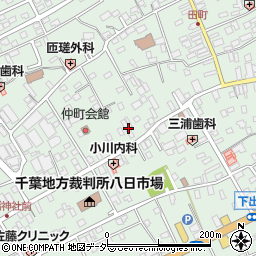 千葉県匝瑳市八日市場イ2596周辺の地図