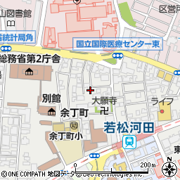 東京都新宿区若松町23周辺の地図