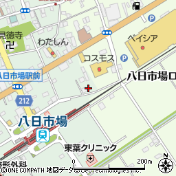 千葉県匝瑳市八日市場イ7-9周辺の地図