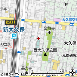 東京都新宿区百人町1丁目3-9周辺の地図