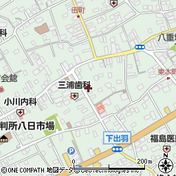 千葉県匝瑳市八日市場イ2843周辺の地図