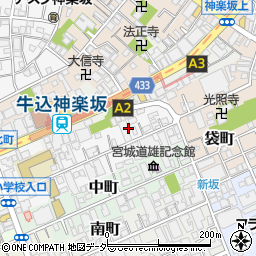東京都新宿区北町37周辺の地図