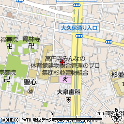 杉並区立高円寺図書館周辺の地図