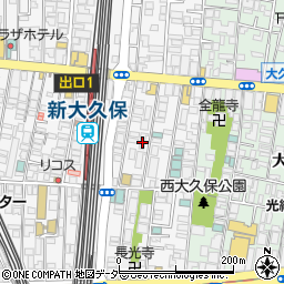 東京都新宿区百人町1丁目6-23周辺の地図