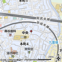 千葉県船橋市本町4丁目14-17周辺の地図