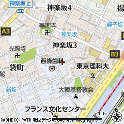 東京都新宿区若宮町4周辺の地図