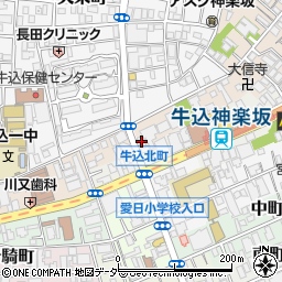 東京都新宿区横寺町57周辺の地図