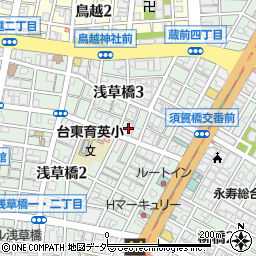 浅草橋アムフラット２周辺の地図