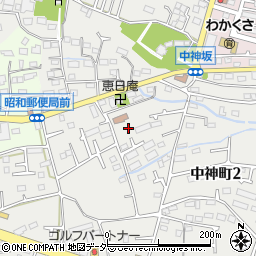 東京都昭島市中神町2丁目32周辺の地図