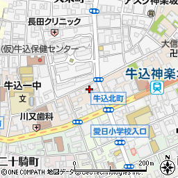 東京都新宿区横寺町60周辺の地図