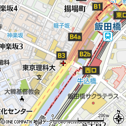 スターバックスコーヒー神楽坂下店周辺の地図
