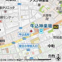 東京都新宿区箪笥町18周辺の地図